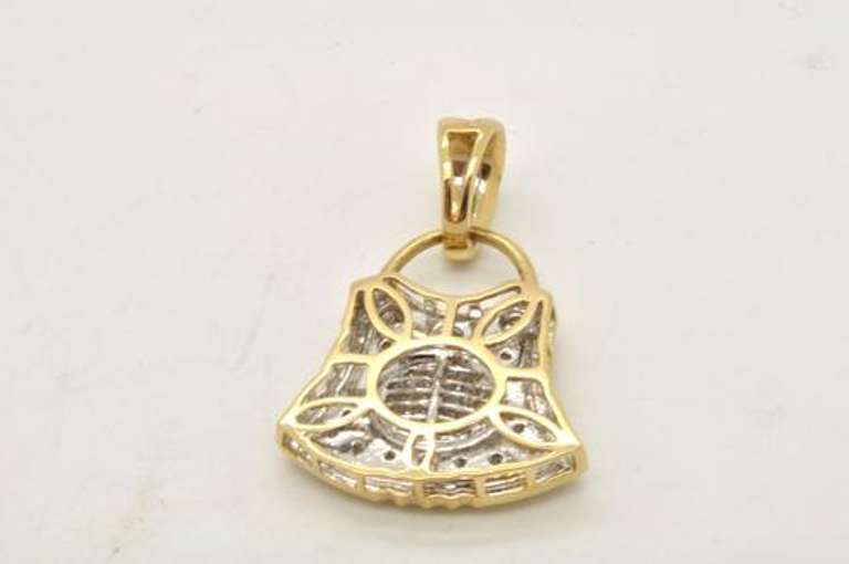 14 KT YELLOW GOLD PENDANT WITH DIAMONDS