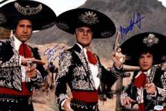 3 Amigos Steve Martin Martin Short Signed 12x18