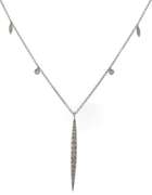 Dazzling Diamond Bar White Gold Necklace