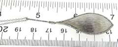 Favorite Textured Leaf Design Pendant w Diamond Accents