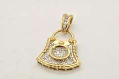 14 KT YELLOW GOLD PENDANT WITH DIAMONDS