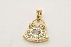 14 KT YELLOW GOLD PENDANT WITH DIAMONDS