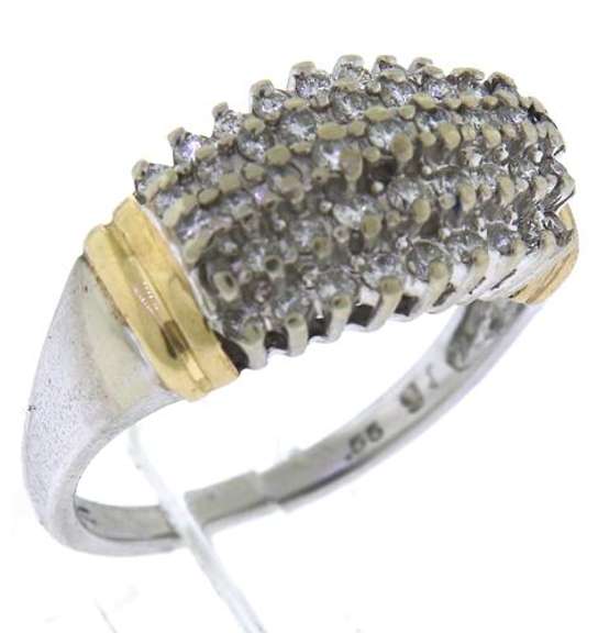 Classic 14kt WG Diamond Cluster Ring