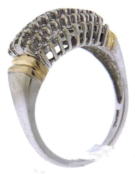 Classic White Gold Diamond Cluster Ring