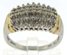 Classic White Gold Diamond Cluster Ring
