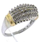 Classic White Gold Diamond Cluster Ring