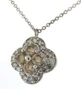 Great White Gold Choc & White Diamond Necklace