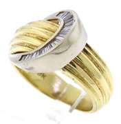 Handsome 18kt Baguette Diamond Horseshoe Ring