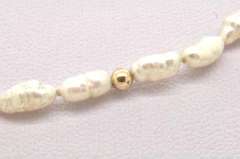 LADIES 14 KT YELLOW GOLD FRESH WATER PEARL NECKLACE