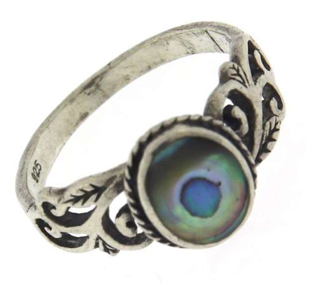 Sterling Silver Abalone Ring