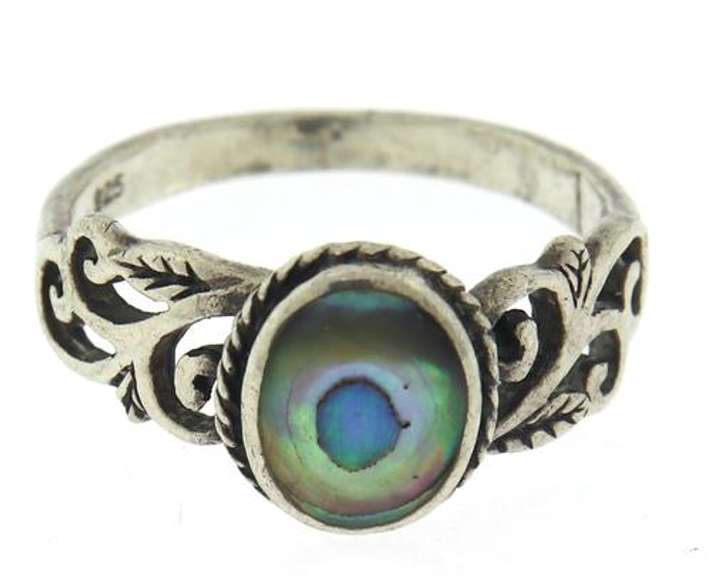 Sterling Silver Abalone Ring