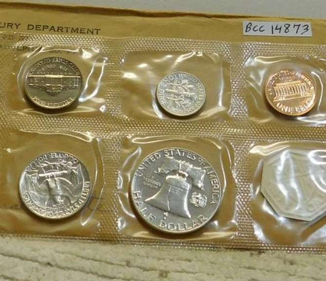 1960 Silver PROOF Set,  Small-Date, scarce variety