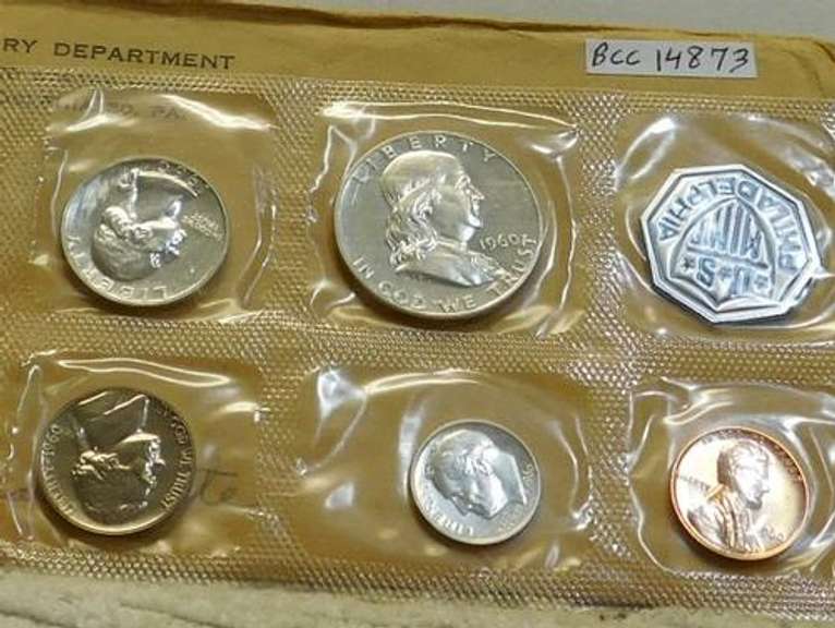 1960 Silver PROOF Set,  Small-Date, scarce variety