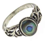 Sterling Silver Abalone Ring