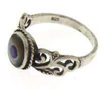 Sterling Silver Abalone Ring