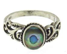 Sterling Silver Abalone Ring