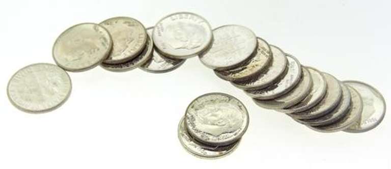 23 Assorted Silver Proof Roosevelt Dimes 1956-1964