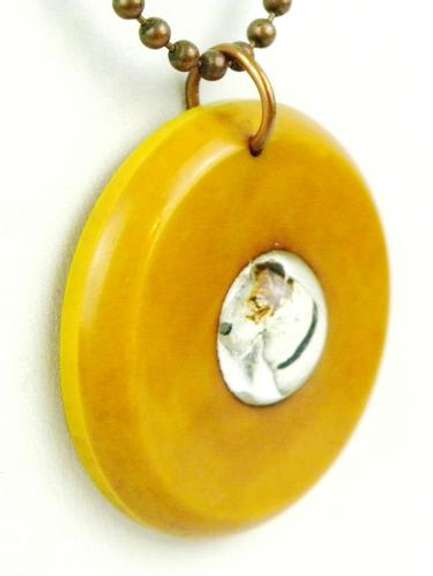 Vintage Bakelite & Crystal Essex Dog Necklace