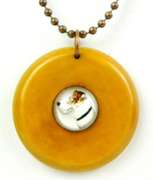 Vintage Bakelite & Crystal Essex Dog Necklace