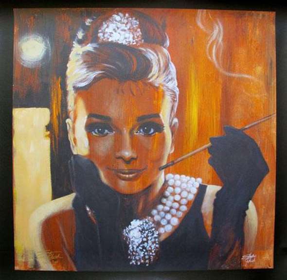 FISHWICK ?BREAKFAST? AUDREY HEPBURN Hand Signed