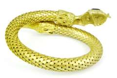 Fabulous Vintage Coiled Snake Wrap-Around Bracelet