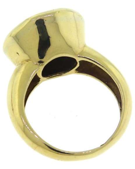 18kt Silver Ancient Bezel Set Coin Ring