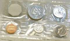 1964 Silver PROOF Set,  w/90% Kennedy Hf Dol