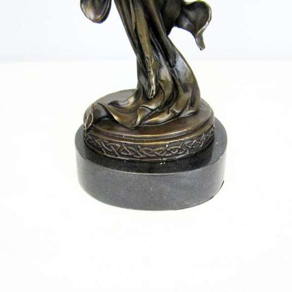 Dragon Lady Candle Holder Bronze Sculpture
