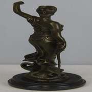 Blind Justice Lady Bronze Sculpture on Marble Statue