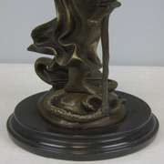 Blind Justice Lady Bronze Sculpture on Marble Statue