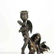 Dragon Lady Candle Holder Bronze Sculpture