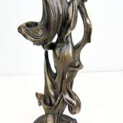 Dragon Lady Candle Holder Bronze Sculpture