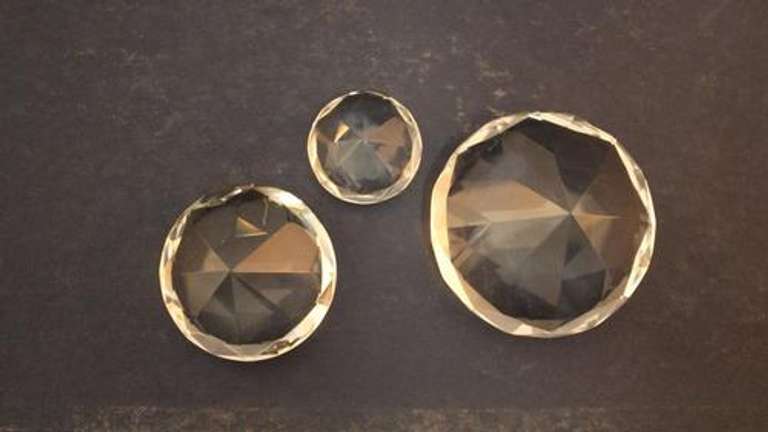 Clear Crystal Trio Diamonts - Set of 3