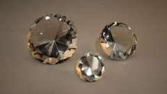 Clear Crystal Trio Diamonts - Set of 3