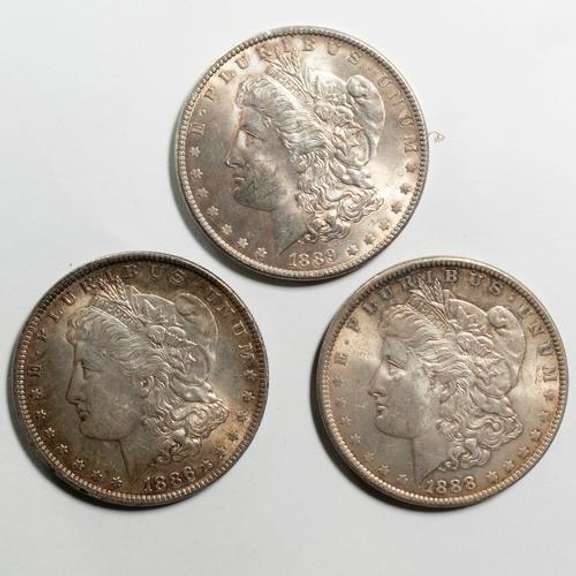 3 Choice Slider Morgans 1886 1888 1889