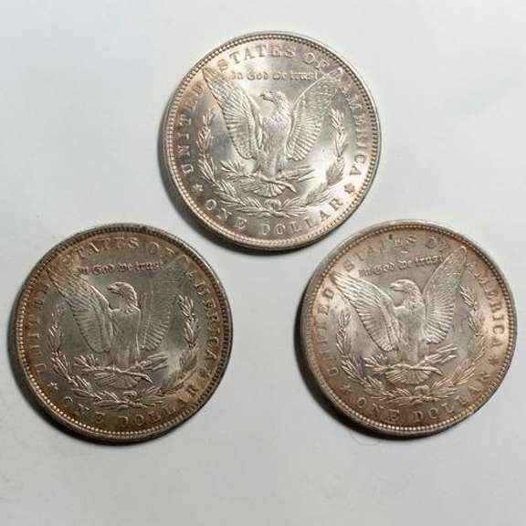 3 Choice Slider Morgans 1886 1888 1889
