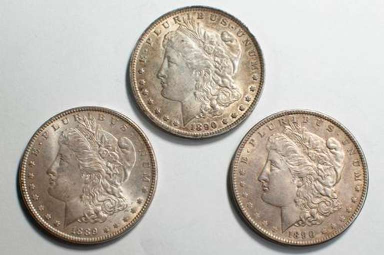 1889 1890 &1890 O Slider Morgan Dollars