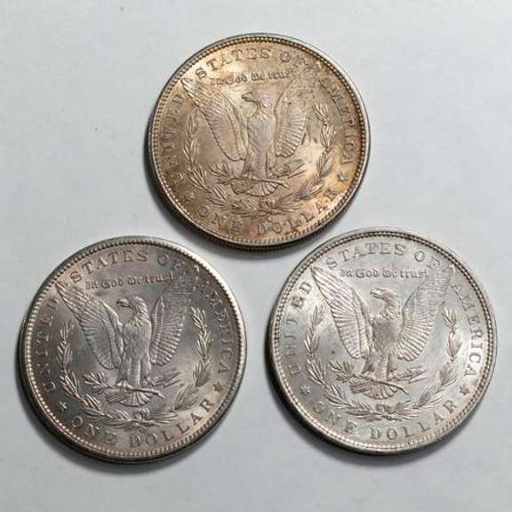 1879 1879 S & 1899 O Slider Morgan Dollars
