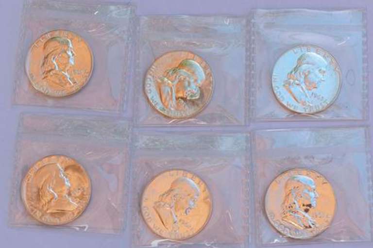 2 Each 1961-1963 Proof Franklin Halves