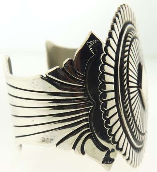Thomas Jim Navajo Sterling Silver Cuff Bracelet