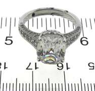 Sterling Silver Cushion Cut CZ Ring