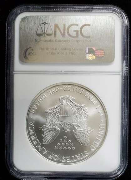 1995 Certified Silver Eagle MS68 NGC