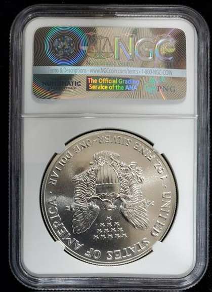 1989 Certified Silver Eagle MS69 NGC
