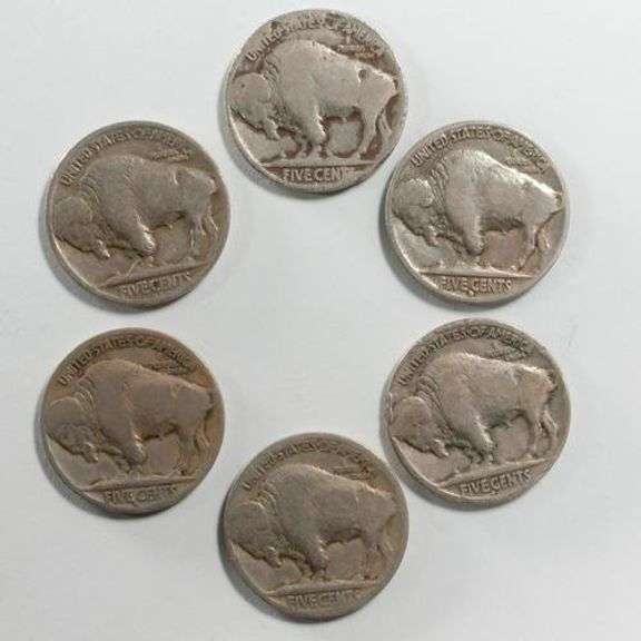 Early Pre 1926 D Mint Buffalo Nickel  Lot