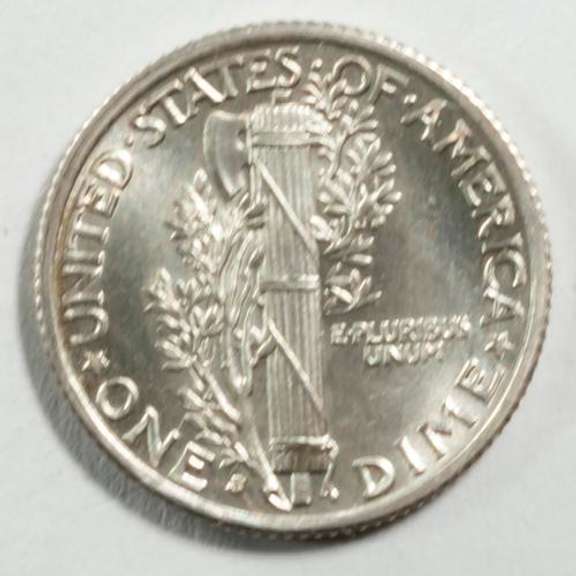 1938 D Choice Gem BU Mercury Dime