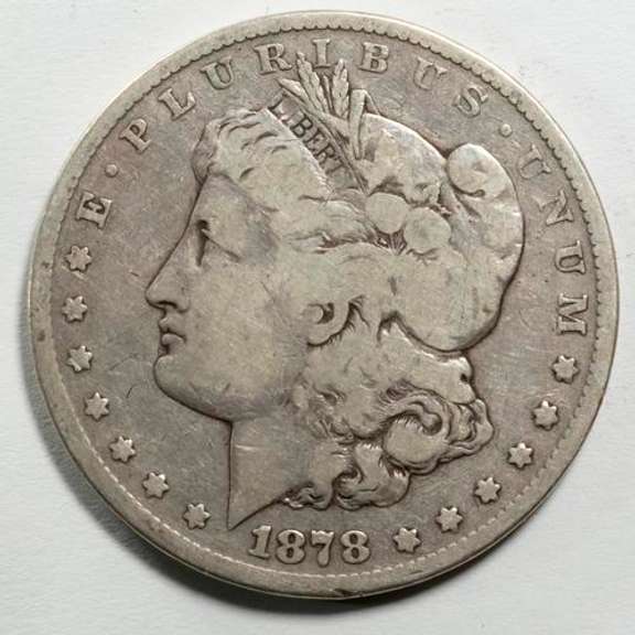 Raw 1878 CC Morgan Silver Dollar