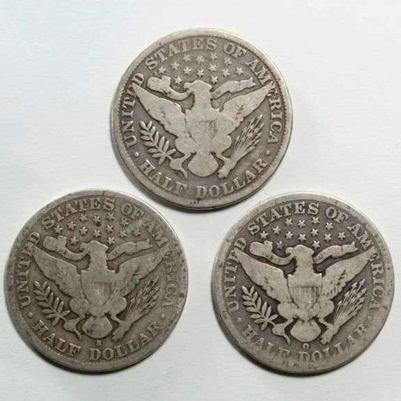 1892 1893 O And 1901 S Barber Halves