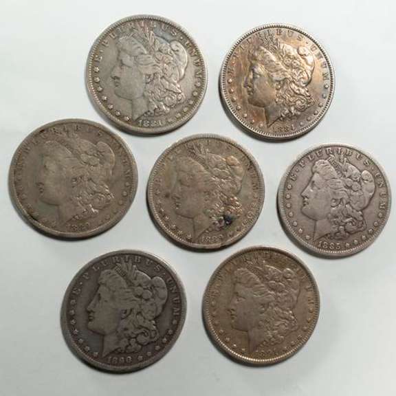 7  Morgan Dollars