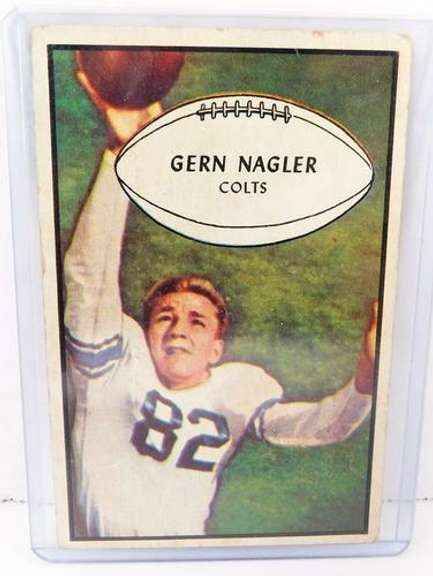 Gern Nagler, Colts 1953 Bowman Football Card