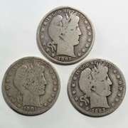 1892 1893 O And 1901 S Barber Halves